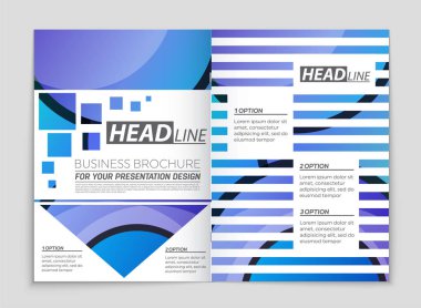 Soyut vektör düzen arka plan set. Sanat kalıp çizmek için, 