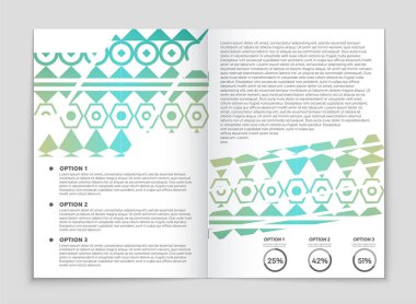 Soyut vektör düzen arka plan set. Sanat kalıp çizmek için, 