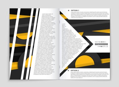 Soyut vektör düzen arka plan set. Sanat kalıp çizmek için, 