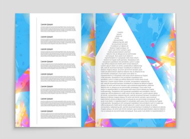 Soyut vektör düzen arka plan set. Sanat kalıp çizmek için, 