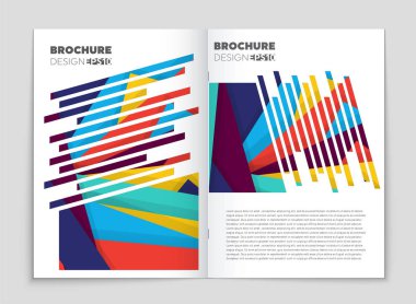 Soyut vektör düzen arka plan set. Sanat kalıp çizmek için, 