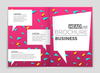 Soyut vektör düzen arka plan set. Sanat kalıp çizmek için, 