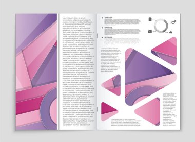 Soyut vektör düzen arka plan set. Sanat kalıp çizmek için, 