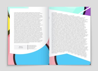 Soyut vektör düzen arka plan set. Sanat kalıp çizmek için, 