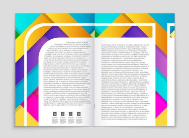 Soyut vektör düzen arka plan set