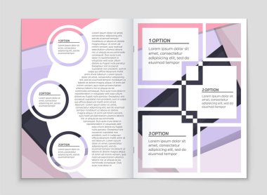 Soyut vektör düzen arka plan set. Sanat kalıp çizmek için, 