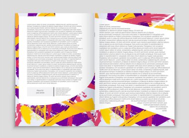 Soyut vektör düzen arka plan set. Sanat kalıp çizmek için, 