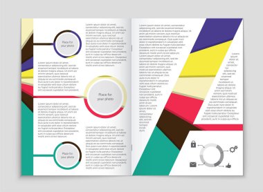 Soyut vektör düzen arka plan set. Sanat kalıp çizmek için, 