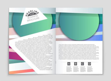 Soyut vektör düzen arka plan set. Sanat kalıp çizmek için, 