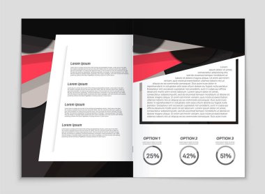 Soyut vektör düzen arka plan set. Sanat kalıp çizmek için, 