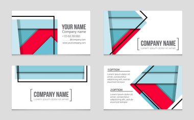 Soyut vektör düzen arka plan set. Sanat kalıp çizmek için, 