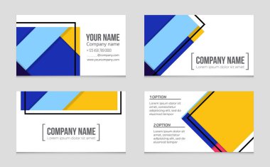 Soyut vektör düzen arka plan set. Sanat kalıp çizmek için, 