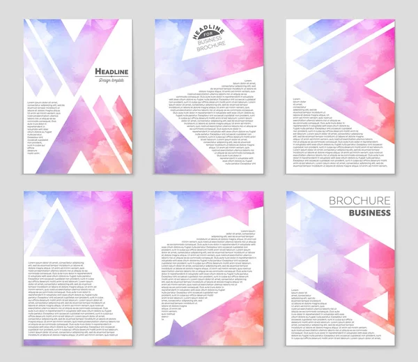 Conjunto de fundo de layout vetorial abstrato. Para design de modelo de arte , — Vetor de Stock