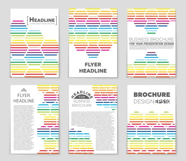 Hintergrundset für abstrakte Vektorlayouts. für Art Template Design, — Stockvektor