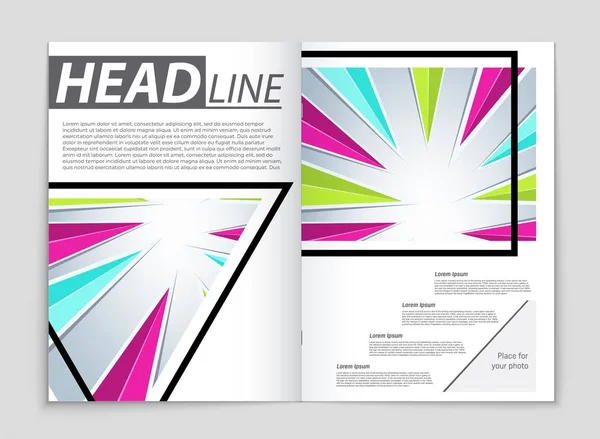 Conjunto de fundo de layout vetorial abstrato. Para design de modelo de arte , —  Vetores de Stock