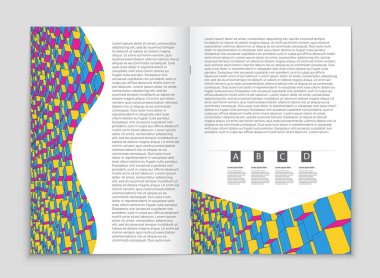 Soyut vektör düzen arka plan set. Sanat tasarım şablonu, liste, ön sayfa, mockup broşür Tema stili, afiş, fikir, kapak, kitapçık, baskı, el ilanı için kitap, boş, kartı, reklam, işareti, sayfa,, a4.