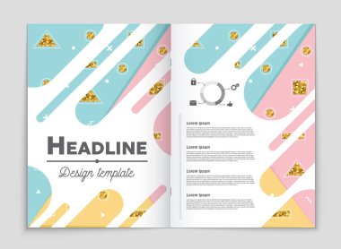 Soyut vektör düzen arka plan set. Sanat tasarım şablonu, liste, ön sayfa, mockup broşür Tema stili, afiş, fikir, kapak, kitapçık, baskı, el ilanı için kitap, boş, kartı, reklam, işareti, sayfa,, a4.