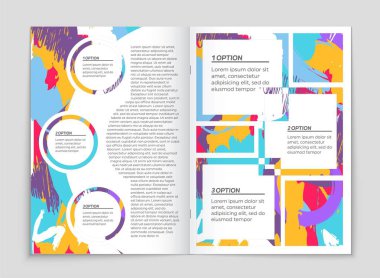 Soyut vektör düzen arka plan set. Sanat tasarım şablonu, liste, ön sayfa, mockup broşür Tema stili, afiş, fikir, kapak, kitapçık, baskı, el ilanı için kitap, boş, kartı, reklam, işareti, sayfa,, a4.