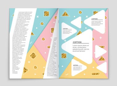 Soyut vektör düzen arka plan set. Sanat tasarım şablonu, liste, ön sayfa, mockup broşür Tema stili, afiş, fikir, kapak, kitapçık, baskı, el ilanı için kitap, boş, kartı, reklam, işareti, sayfa,, a4.