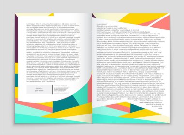 Soyut vektör düzen arka plan set. Sanat tasarım şablonu, liste, ön sayfa, mockup broşür Tema stili, afiş, fikir, kapak, kitapçık, baskı, el ilanı için kitap, boş, kartı, reklam, işareti, sayfa a4.