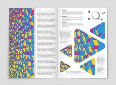 Soyut vektör düzen arka plan set. Sanat tasarım şablonu, liste, ön sayfa, mockup broşür Tema stili, afiş, fikir, kapak, kitapçık, baskı, el ilanı için kitap, boş, kartı, reklam, işareti, sayfa,, a4.