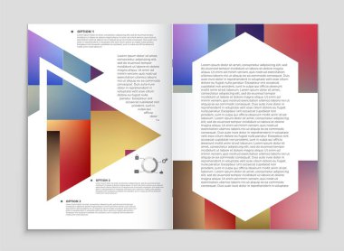 Soyut vektör düzen arka plan set. Sanat tasarım şablonu, liste, ön sayfa, mockup broşür Tema stili, afiş, fikir, kapak, kitapçık, baskı, el ilanı için kitap, boş, kartı, reklam, işareti, sayfa a4.