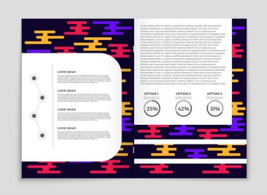 Soyut vektör düzen arka plan set. Sanat tasarım şablonu, liste, ön sayfa, mockup broşür Tema stili, afiş, fikir, kapak, kitapçık, baskı, el ilanı için kitap, boş, kartı, reklam, işareti, sayfa a4