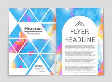 Soyut vektör düzen arka plan set. Sanat tasarım şablonu, liste, ön sayfa, mockup broşür Tema stili, afiş, fikir, kapak, kitapçık, baskı, el ilanı için kitap, boş, kartı, reklam, işareti, sayfa,, a4.