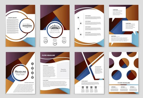 Soyut vektör düzen arka plan set. Sanat tasarım şablonu, liste, ön sayfa, mockup broşür Tema stili, afiş, fikir, kapak, kitapçık, baskı, el ilanı için kitap, boş, kartı, reklam, işareti, sayfa,, a4