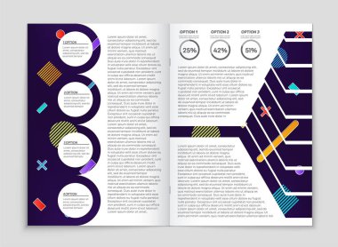 Soyut vektör düzen arka plan set. Sanat tasarım şablonu, liste, ön sayfa, mockup broşür Tema stili, afiş, fikir, kapak, kitapçık, baskı, el ilanı için kitap, boş, kartı, reklam, işareti, sayfa a4