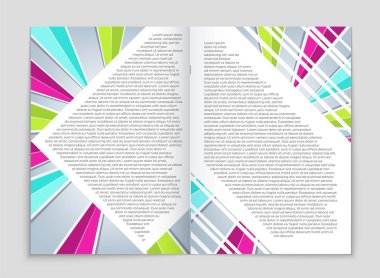 Soyut vektör düzen arka plan set. Sanat tasarım şablonu, liste, ön sayfa, mockup broşür Tema stili, afiş, fikir, kapak, kitapçık, baskı, el ilanı için kitap, boş, kartı, reklam, işareti, sayfa a4