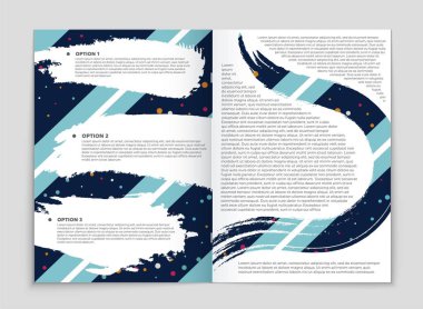 Soyut vektör düzen arka plan set. Sanat tasarım şablonu, liste, ön sayfa, mockup broşür Tema stili, afiş, fikir, kapak, kitapçık, baskı, el ilanı için kitap, boş, kartı, reklam, işareti, sayfa a4.