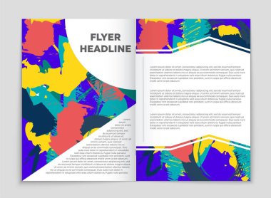 Soyut vektör düzen arka plan set. Sanat tasarım şablonu, liste, ön sayfa, mockup broşür Tema stili, afiş, fikir, kapak, kitapçık, baskı, el ilanı için kitap, boş, kartı, reklam, işareti, sayfa,, a4.