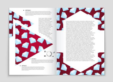 Soyut vektör düzen arka plan set. Sanat tasarım şablonu, liste, ön sayfa, mockup broşür Tema stili, afiş, fikir, kapak, kitapçık, baskı, el ilanı için kitap, boş, kartı, reklam, işareti, sayfa a4