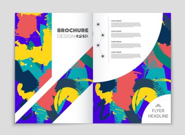 Soyut vektör düzen arka plan set. Sanat tasarım şablonu, liste, ön sayfa, mockup broşür Tema stili, afiş, fikir, kapak, kitapçık, baskı, el ilanı için kitap, boş, kartı, reklam, işareti, sayfa,, a4.