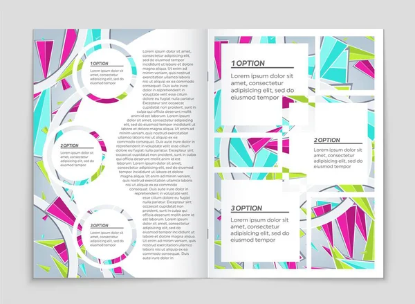 Soyut vektör düzen arka plan set. Sanat tasarım şablonu, liste, ön sayfa, mockup broşür Tema stili, afiş, fikir, kapak, kitapçık, baskı, el ilanı için kitap, boş, kartı, reklam, işareti, sayfa a4