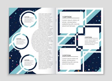 Soyut vektör düzen arka plan set. Sanat tasarım şablonu, liste, ön sayfa, mockup broşür Tema stili, afiş, fikir, kapak, kitapçık, baskı, el ilanı için kitap, boş, kartı, reklam, işareti, sayfa a4.