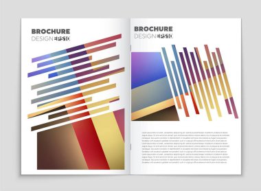 Soyut vektör düzen arka plan set. Sanat tasarım şablonu, liste, ön sayfa, mockup broşür Tema stili, afiş, fikir, kapak, kitapçık, baskı, el ilanı için kitap, boş, kartı, reklam, işareti, sayfa a4.