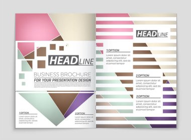 Soyut vektör düzen arka plan set. Sanat tasarım şablonu, liste, ön sayfa, mockup broşür Tema stili, afiş, fikir, kapak, kitapçık, baskı, el ilanı için kitap, boş, kartı, reklam, işareti, sayfa a4.