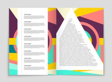 Soyut vektör düzen arka plan set. Sanat tasarım şablonu, liste, ön sayfa, mockup broşür Tema stili, afiş, fikir, kapak, kitapçık, baskı, el ilanı için kitap, boş, kartı, reklam, işareti, sayfa a4.