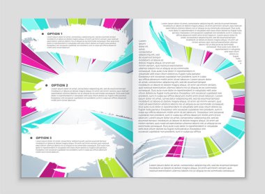 Soyut vektör düzen arka plan set. Sanat tasarım şablonu, liste, ön sayfa, mockup broşür Tema stili, afiş, fikir, kapak, kitapçık, baskı, el ilanı için kitap, boş, kartı, reklam, işareti, sayfa a4