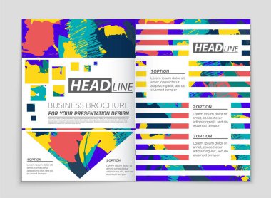 Soyut vektör düzen arka plan set. Sanat tasarım şablonu, liste, ön sayfa, mockup broşür Tema stili, afiş, fikir, kapak, kitapçık, baskı, el ilanı için kitap, boş, kartı, reklam, işareti, sayfa,, a4.