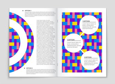 Soyut vektör düzen arka plan set. Sanat tasarım şablonu, liste, ön sayfa, mockup broşür Tema stili, afiş, fikir, kapak, kitapçık, baskı, el ilanı için kitap, boş, kartı, reklam, işareti, sayfa a4.