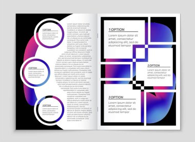 Soyut vektör düzen arka plan set. Sanat tasarım şablonu, liste, ön sayfa, mockup broşür Tema stili, afiş, fikir, kapak, kitapçık, baskı, el ilanı için kitap, boş, kartı, reklam, işareti, sayfa,, a4.