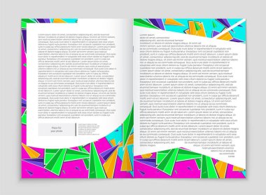 Soyut vektör düzen arka plan set. Sanat tasarım şablonu, liste, ön sayfa, mockup broşür Tema stili, afiş, fikir, kapak, kitapçık, baskı, el ilanı için kitap, boş, kartı, reklam, işareti, sayfa a4