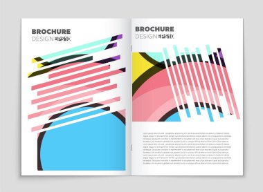 Soyut vektör düzen arka plan set. Sanat tasarım şablonu, liste, ön sayfa, mockup broşür Tema stili, afiş, fikir, kapak, kitapçık, baskı, el ilanı için kitap, boş, kartı, reklam, işareti, sayfa,, a4