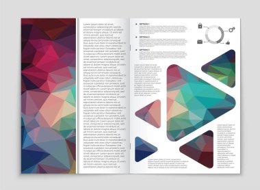 Soyut vektör düzen arka plan set. Sanat tasarım şablonu, liste, ön sayfa, mockup broşür Tema stili, afiş, fikir, kapak, kitapçık, baskı, el ilanı için kitap, boş, kartı, reklam, işareti, sayfa a4.