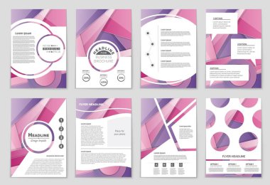 Soyut vektör düzen arka plan set. Sanat tasarım şablonu, liste, ön sayfa, mockup broşür Tema stili, afiş, fikir, kapak, kitapçık, baskı, el ilanı için kitap, boş, kartı, reklam, işareti, sayfa,, a4