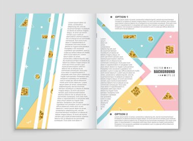 Soyut vektör düzen arka plan set. Sanat tasarım şablonu, liste, ön sayfa, mockup broşür Tema stili, afiş, fikir, kapak, kitapçık, baskı, el ilanı için kitap, boş, kartı, reklam, işareti, sayfa,, a4.