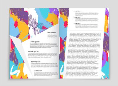Soyut vektör düzen arka plan set. Sanat tasarım şablonu, liste, ön sayfa, mockup broşür Tema stili, afiş, fikir, kapak, kitapçık, baskı, el ilanı için kitap, boş, kartı, reklam, işareti, sayfa,, a4.